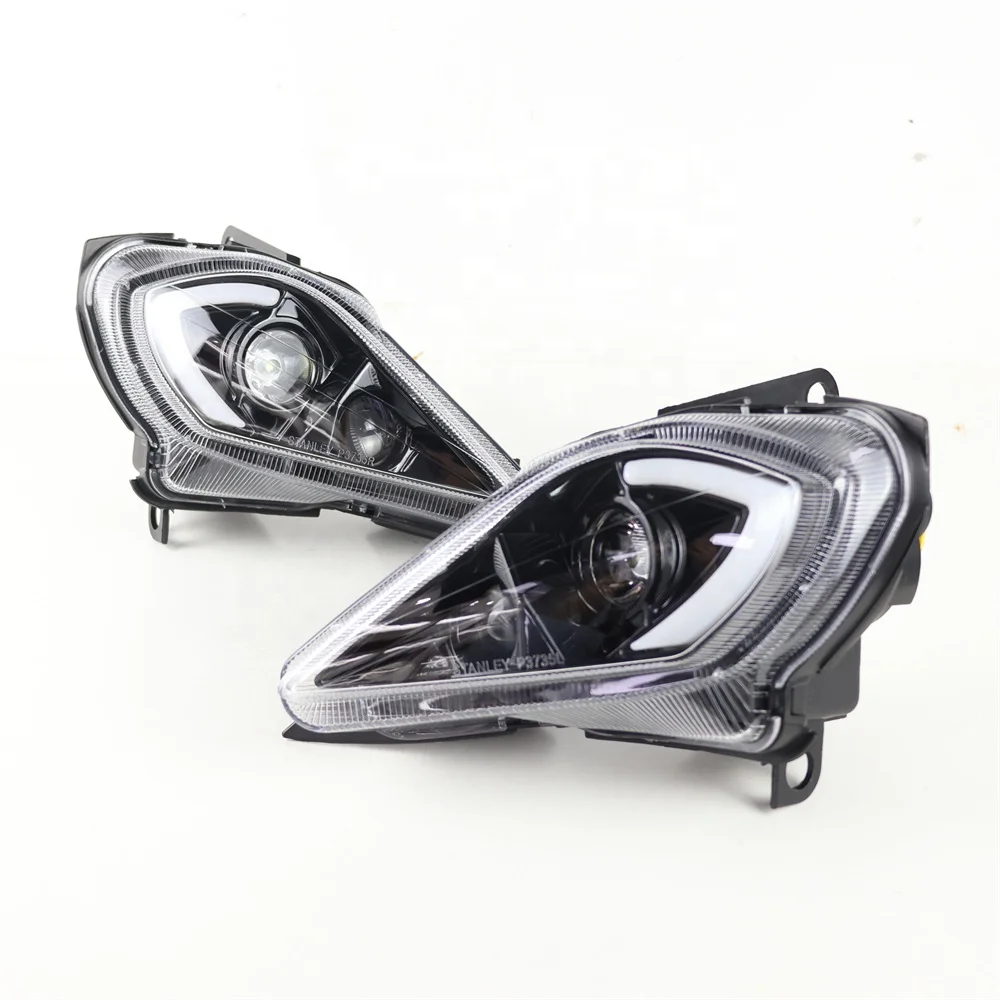 Hot Sales Black LED Headlight Front Lamp Assembly with Hi-low Beam DRL LED Projector Headlights for  YFZ RAPTOR