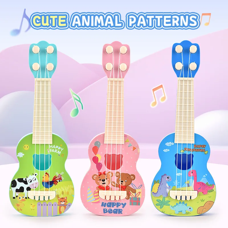 Child Ukulele Toy Guitar Baby Games Music Toy Musical Instrument Kindergarten Early Education Toys Ukulele Enlightenment Play