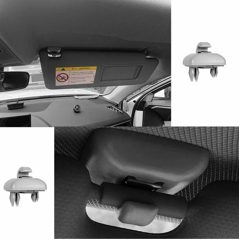 Oferta Imperdível: 2 Peças Cinza - Suporte/Gancho para Quebra-Sol Interno para Audi A1 A3 A4 A5 Q3 Q5 S3 S4 S5 TT