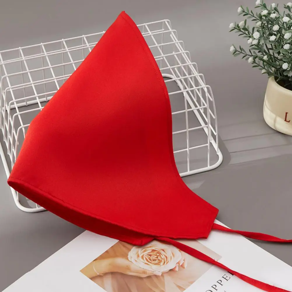 Pañuelo Triangular con Cordones, Turbante, Gorro Versátil para Panaderos, Baristas, Chefs, Camareros, Gorro Profesional para Limpieza