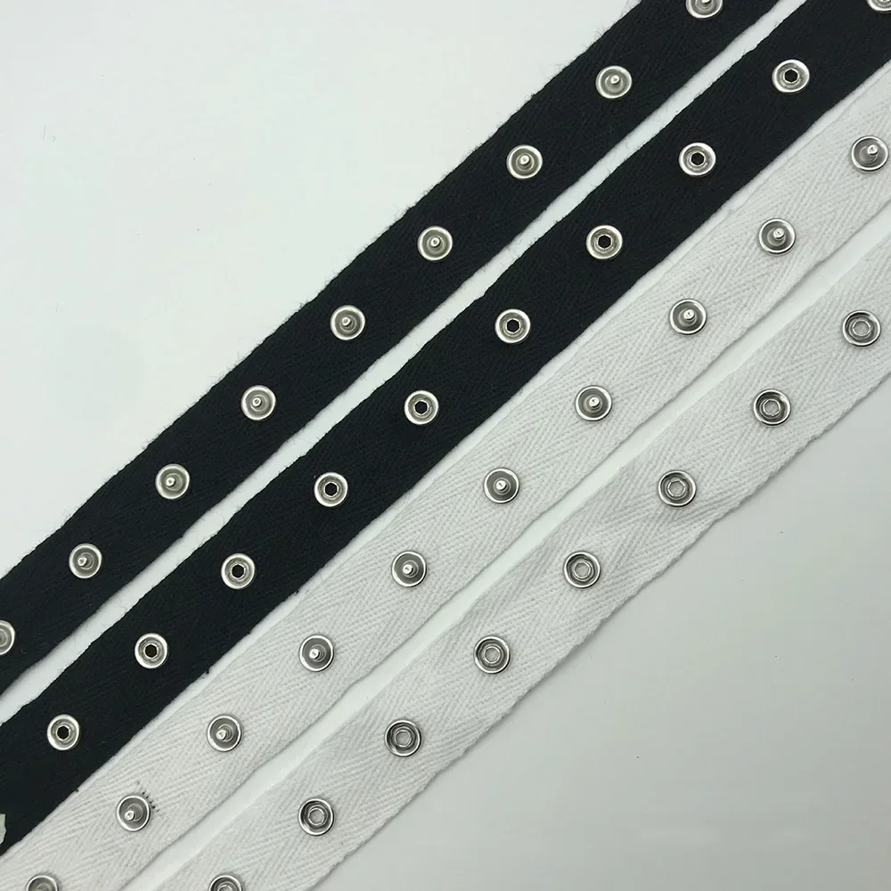 1meter long Snap Button Tape Trimming Webbing For Clothes DIY Handmade Patchwork Sewing Supplies Crafts
