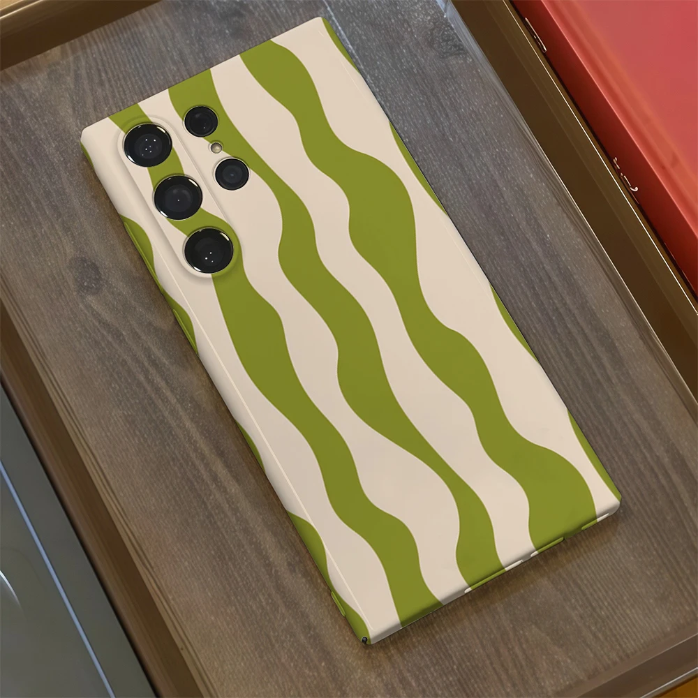 123 حافظة لهاتف سامسونج جالاكسي S25 S24 S23 S22 Ultra Plus A35 A55 A15 لامعة HD غطاء صلب فيلم شل