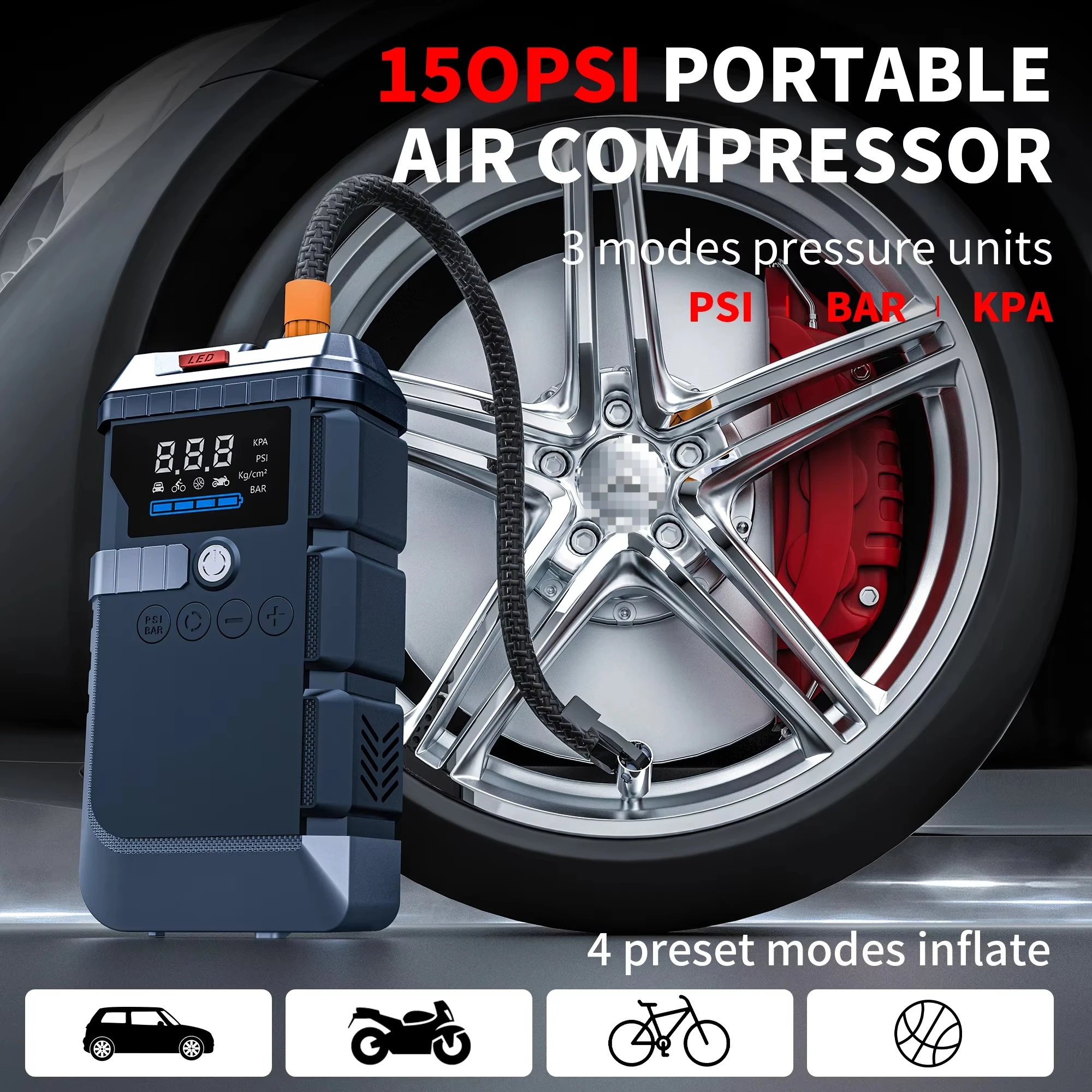 High Power 5000A Car Battery J - Jump Starter Power Bank 20000Mah recension och pris