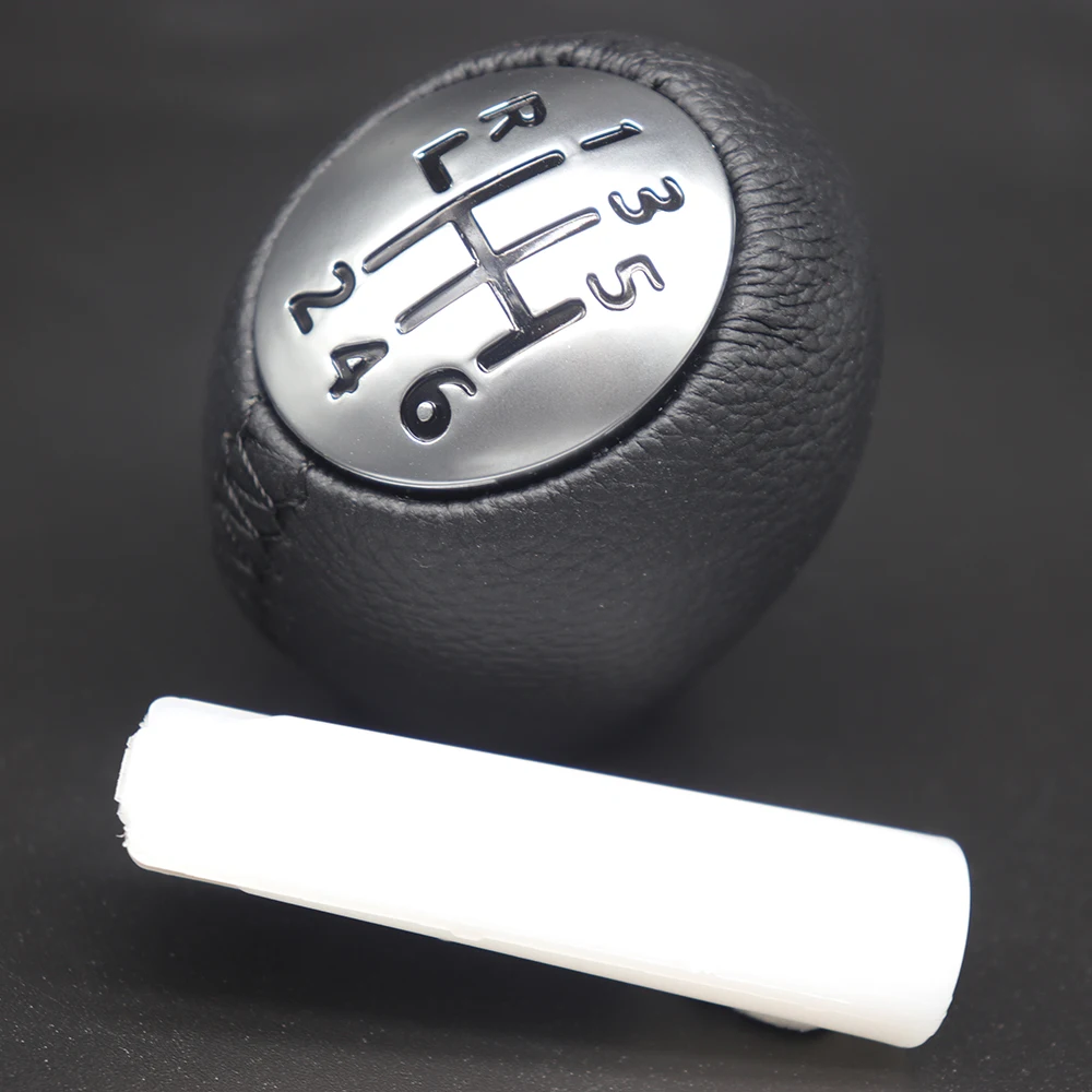 

Gear Shift Stick Knob FOR VAUXHALL/OPEL VIVARO 2002-2014 6 Speed PU Leather Lever Inner Sleeve Adapter Handle Replace Shifter
