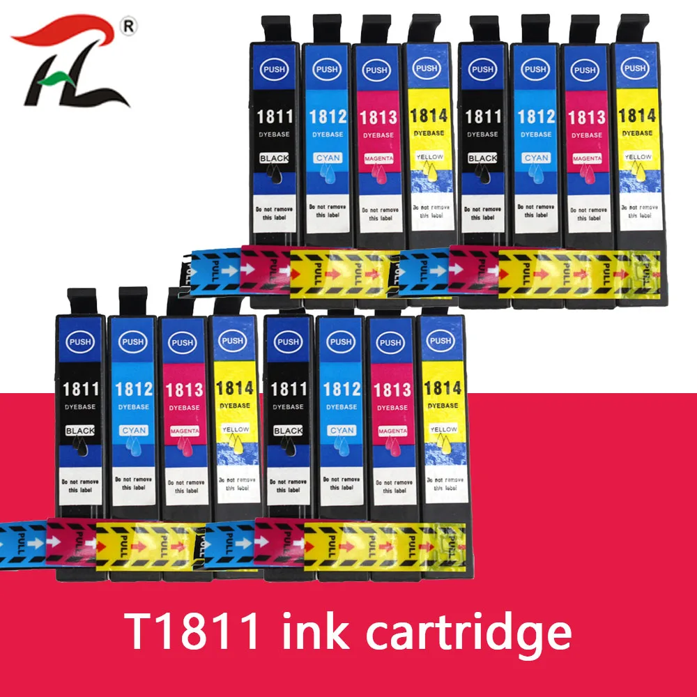 16PK For Epson T1811 Ink Cartridge for Epson XP-215 XP-312 XP-315 XP-412 XP-415 XP-225 XP 322 325 422 425 Printer Cartridges