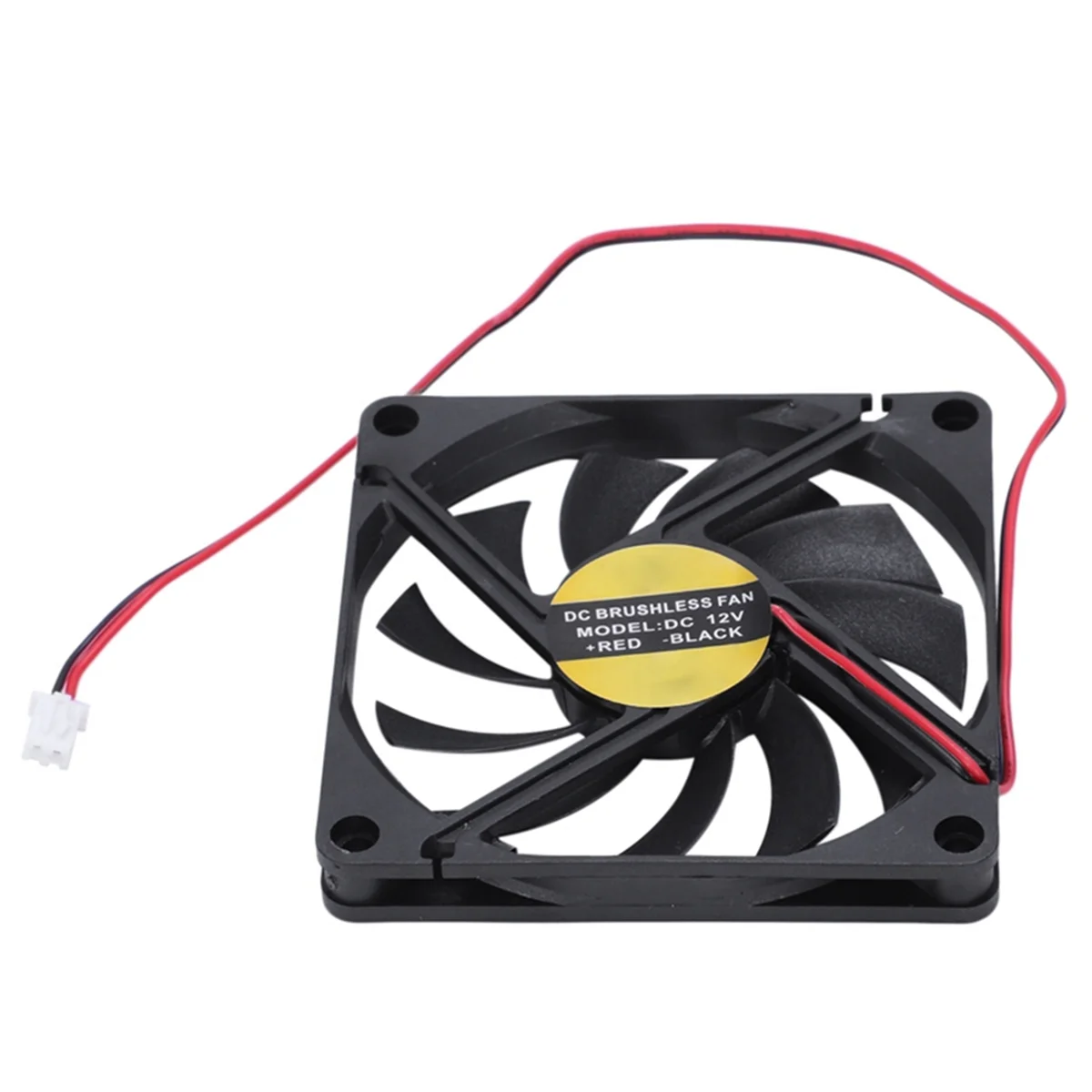 80mm 2 Pin Connector Cooling Fan Low Pressure for PC Computer Case CPU Cooler Radiator