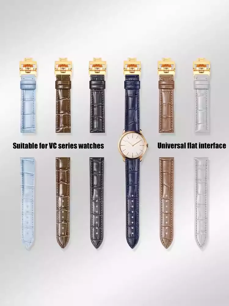 

Сменный кожаный ремешок для часов Vacheron Constantin, кожаный ремешок для часов для мужчин и женщин, 15, 16, 17, 18, 19, 20, 22 мм, ремешок для часов
