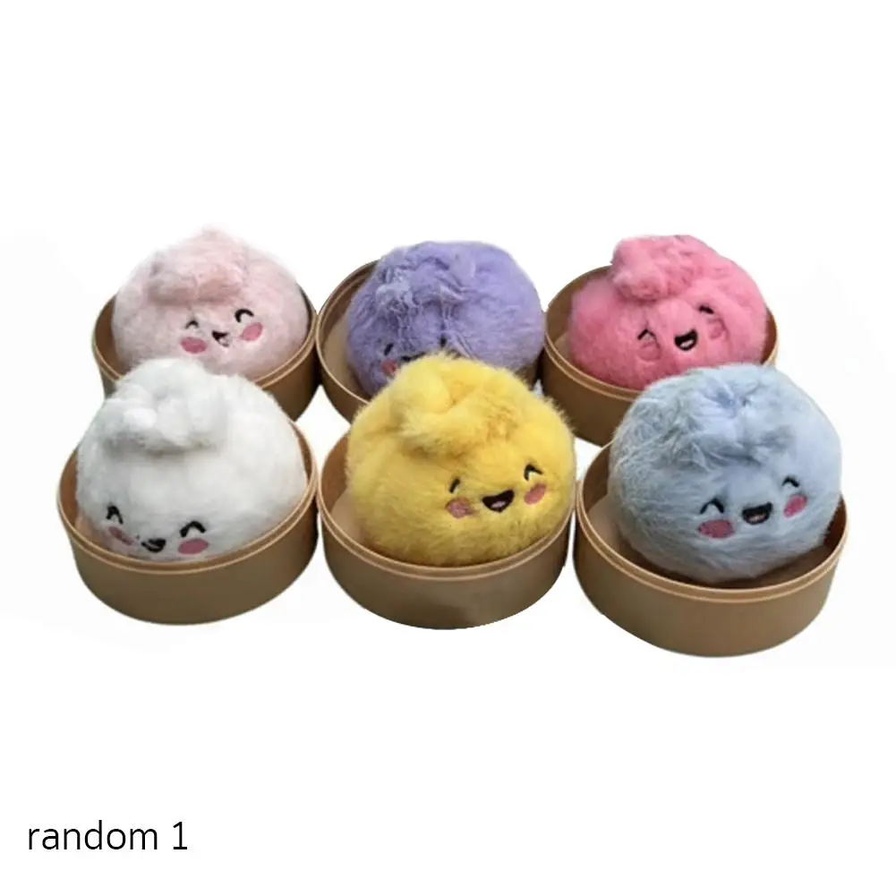 Stressabbauende Dumpling-Serie Blindbox: Süßes, flauschiges Dumpling-Stofftier, Entspannungs-Fidget-Spielzeug, zufälliges weiches Plüschgeschenk