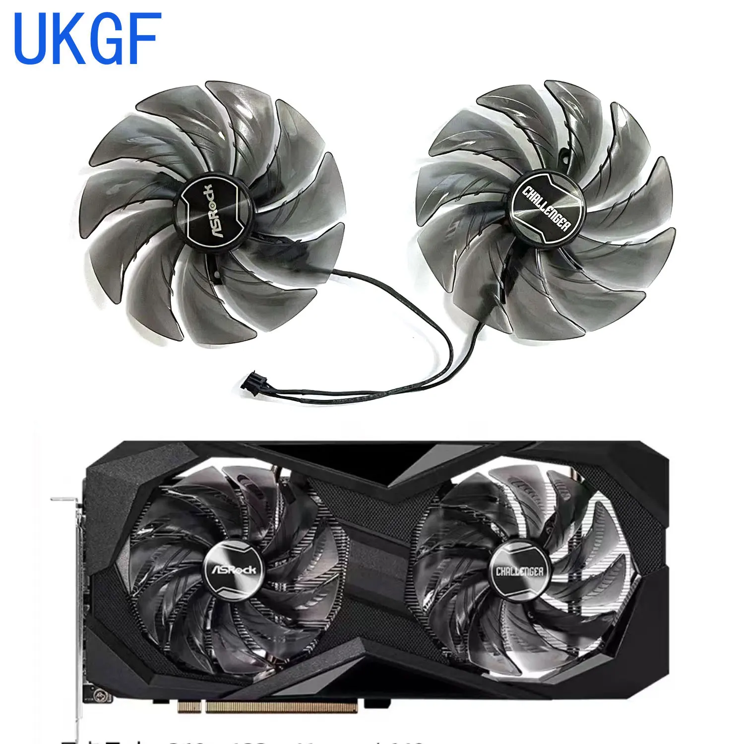 

Brand new 95MM 4PIN FDC10U12S9-C RX6600 6600XT GPU fan ASRock Radeon RX 6600 6600XT 6700XT graphics card replacement fan