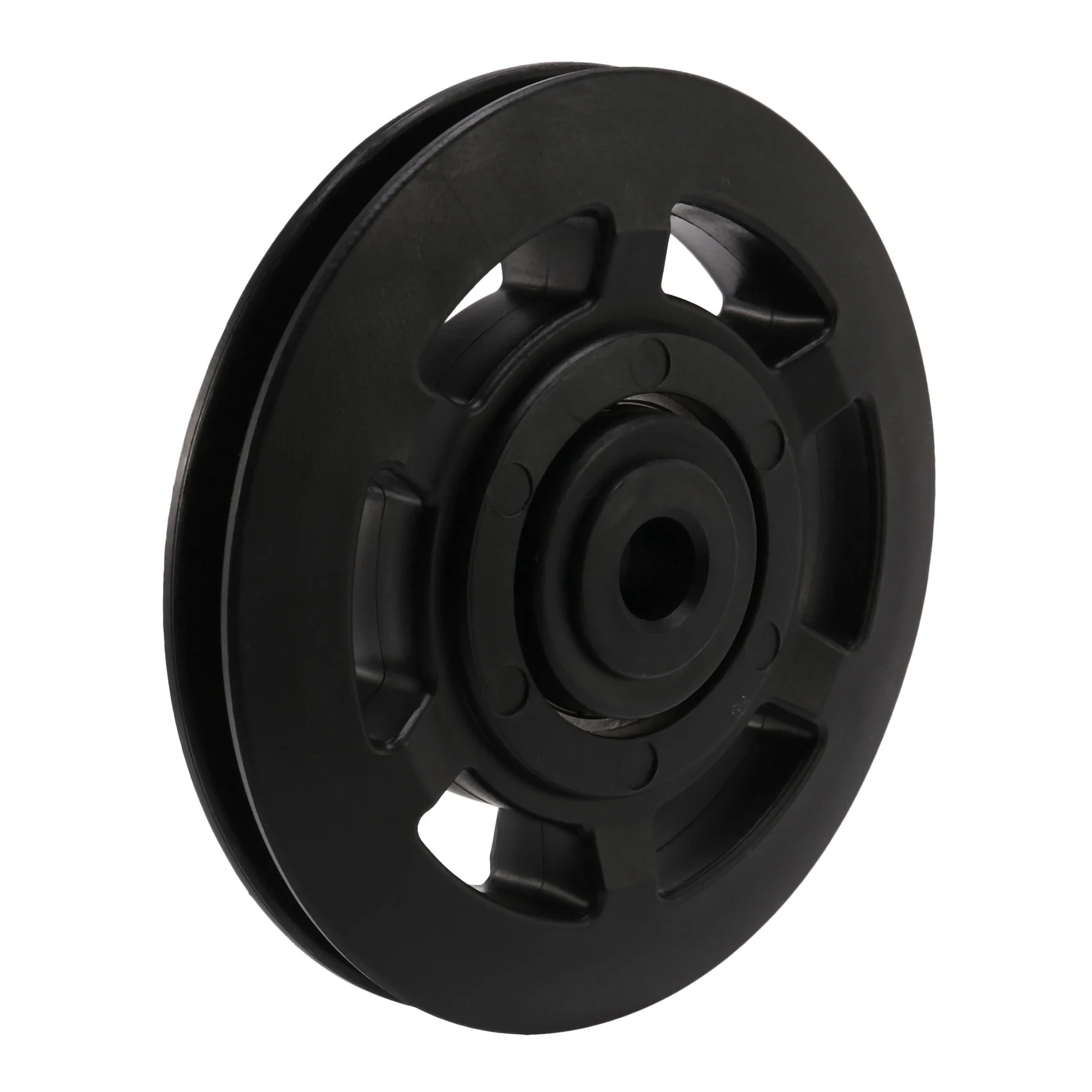 Vendas 95mm preto rolamento polia roda cabo ginásio equipamento parte wearproof