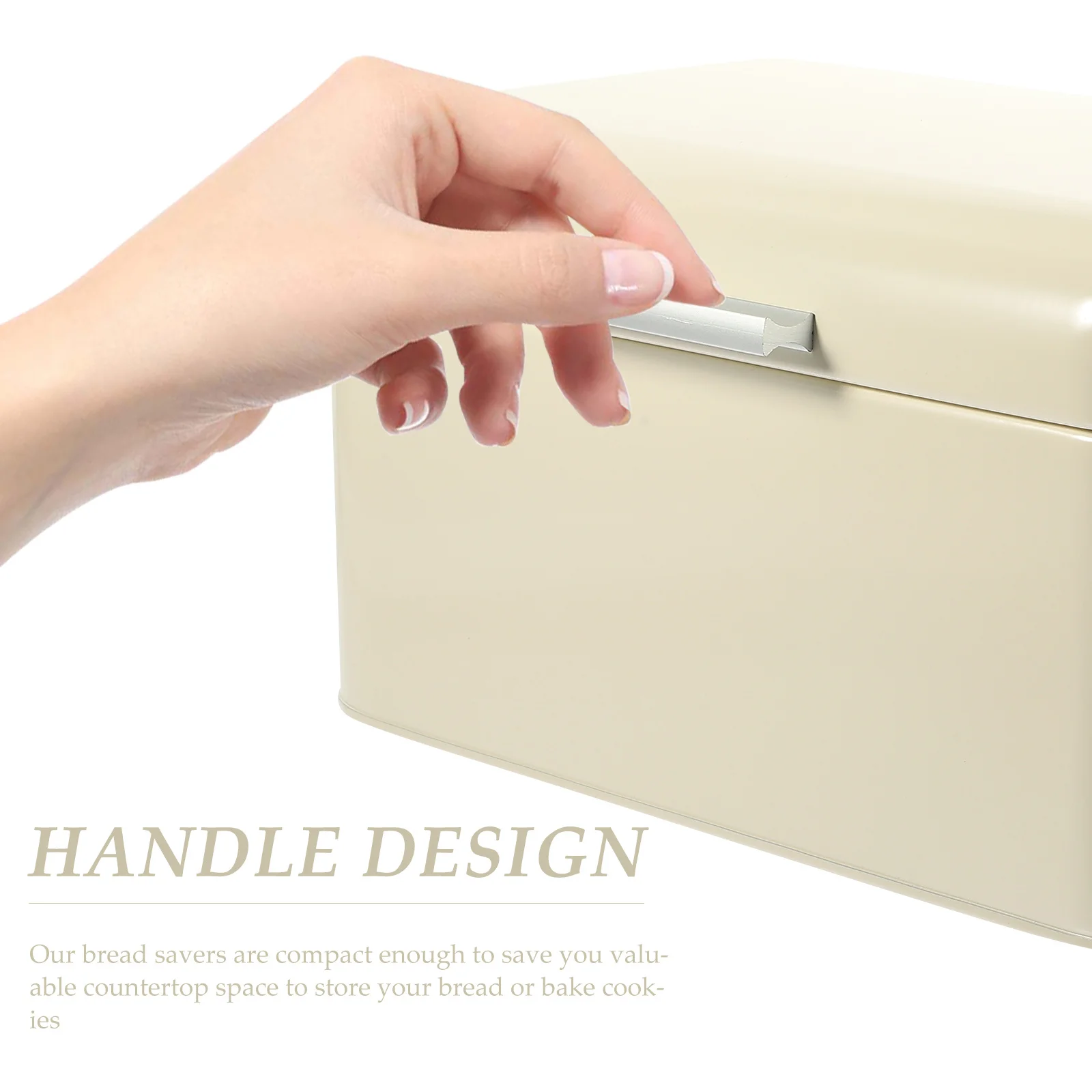 

Bread Box Storage Container Kitchen Countertop Iron Bread Holder Compact Snack Container Household Food Organizer Baking