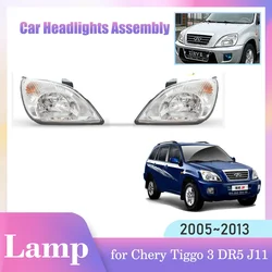 Car Headlight Assembly for Chery Tiggo 3 DR5 J11 V3 MVM X33 X33S 2005~2013 Front Fog Light Corner Halogen Lamp LED Accessories