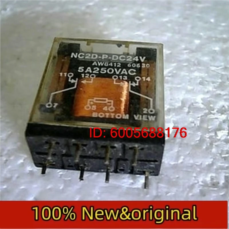 5pcs New Relays NC2D-P-DC24V NC2D-P-DC12V Relay