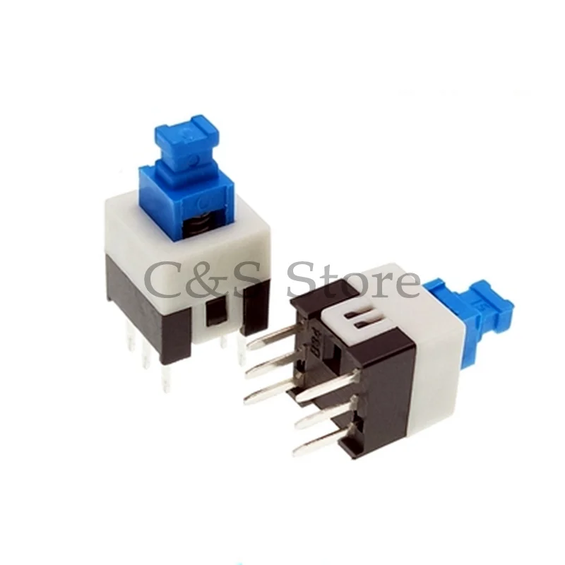 10PCS 5.8x5.8 7x7 8x8 8.5x8.5mm Self Locking / UNlock Push Tactile Power Micro Switch 6 Pin Button Switches  5.8*5.8 7*7 8*8