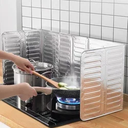 Oil Baffle Kitchen Tools Cooking Anti-splash Oil Smoke Heat Insulation Plate High Temperature Resistance Aluminum Foil Baffle