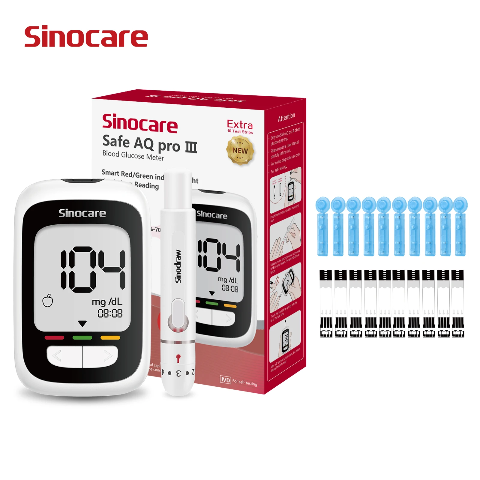 kit-de-monitoramento-de-glicose-sinocare-medidor-de-glicose-no-sangue-maquina-de-monitoramento-de-acucar-no-sangue-com-10-tiras-de-teste-de-glicose