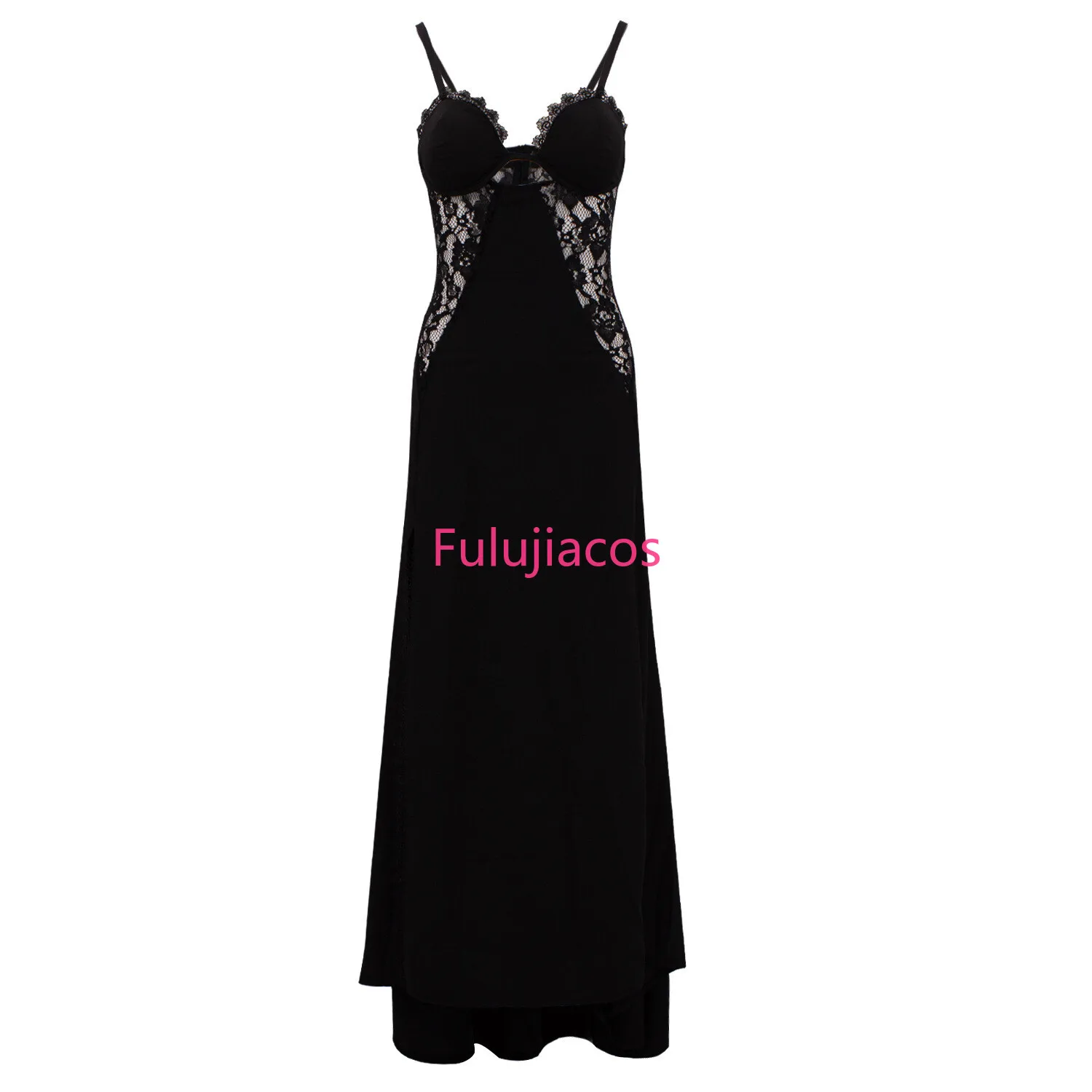 

Fulujiacos Lydia Cosplay Costume Dress Black Lace Dress