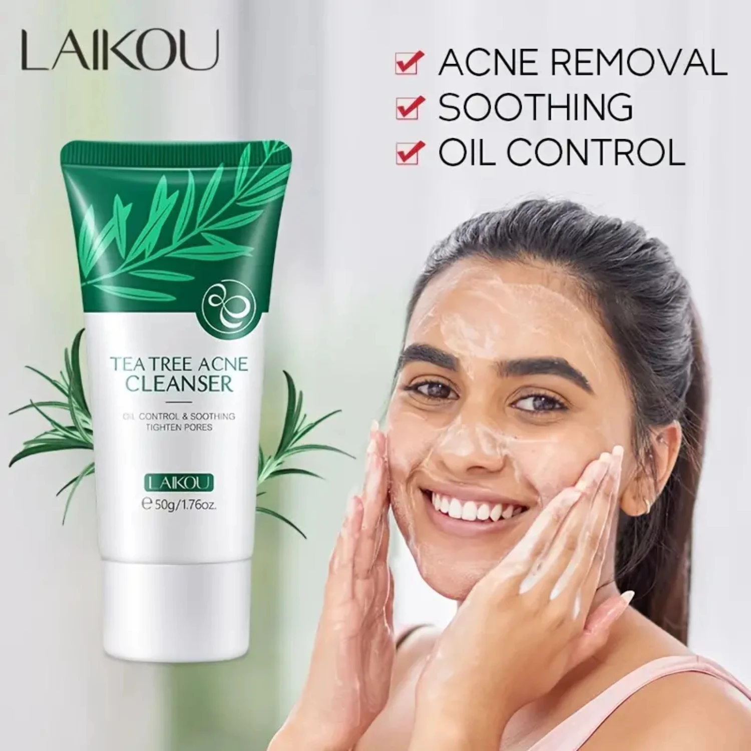 Detergente idratante delicato per il viso per pelli sensibili, detergente per la cura del viso - 1pz