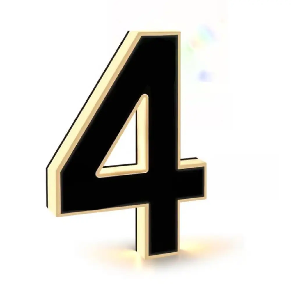 Waterproof LED House Number Light 12V Power Supply Number Illuminated House Number Sign Personalized Letter Pattern