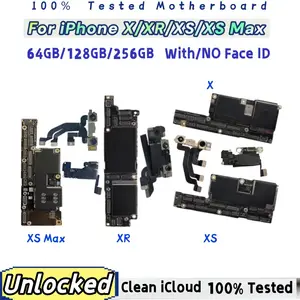 Bilashmart Fully Unlocked iPhone XR/X/Xs Max Motherboard with/without Face ID iOS Update Compatible Clean iCloud Logic Board Mainboard