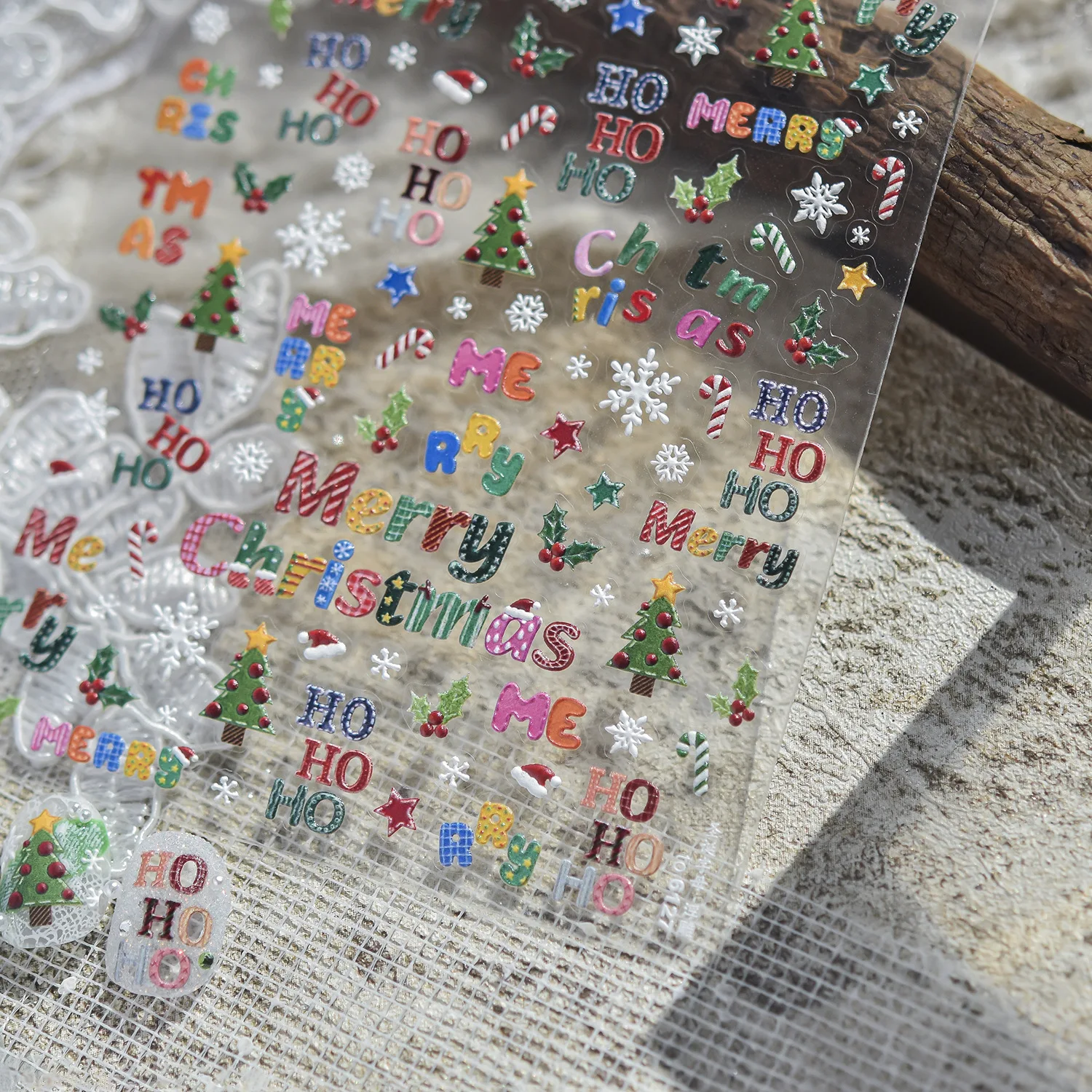 Lüks 5D Noel Tırnak Sanatı Çık - Nail Art Xmas Tree incelemesi ve fiyatı