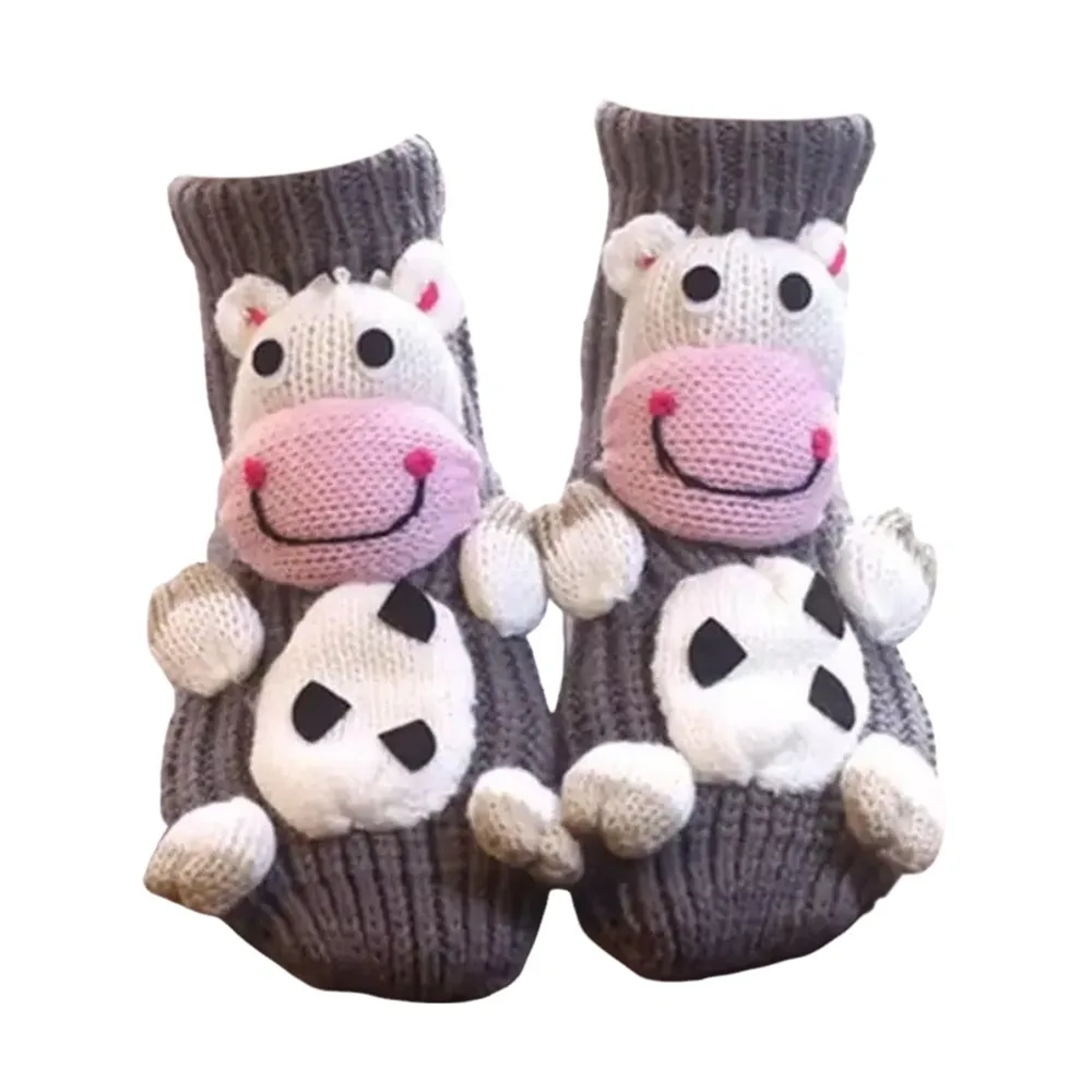 

New 3D Prints Christmas Socks Hand Crocheted Warm Novelty Floor Socks Thick Breathable Animal Socks for Men & Women