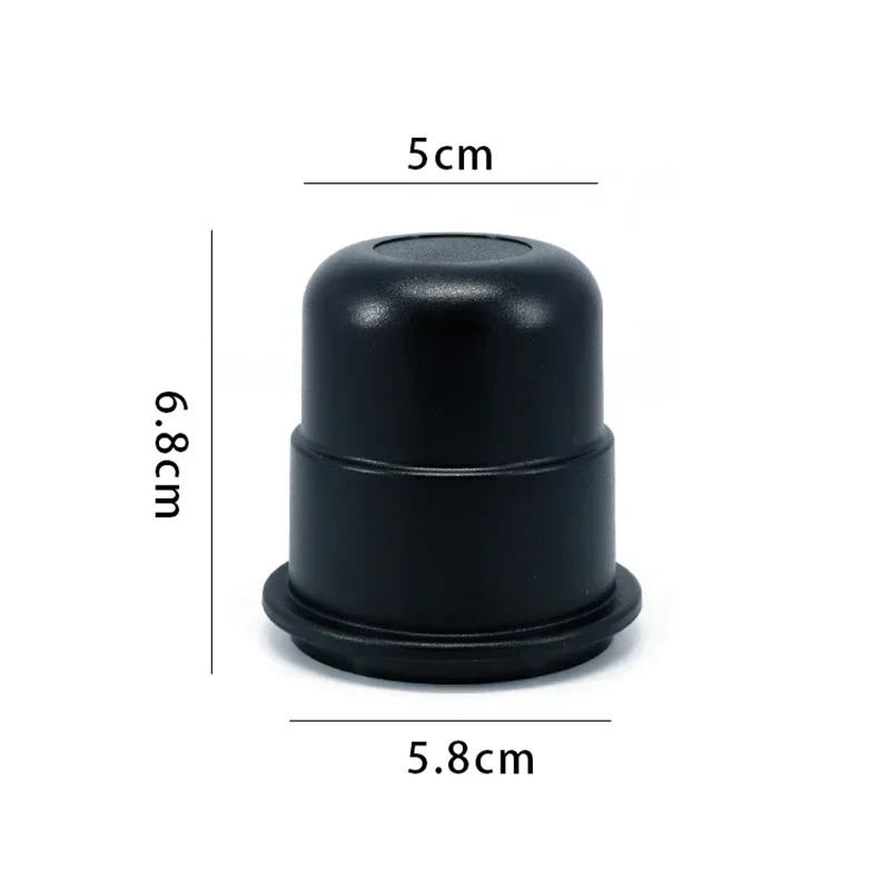 Портафильтр для кофе, дозирующая чашка, 58 мм, черная прозрачная кружка для нюхания эспрессо, чашка для дозирования кофе, антилетающий порошок, инструменты для кофемашины