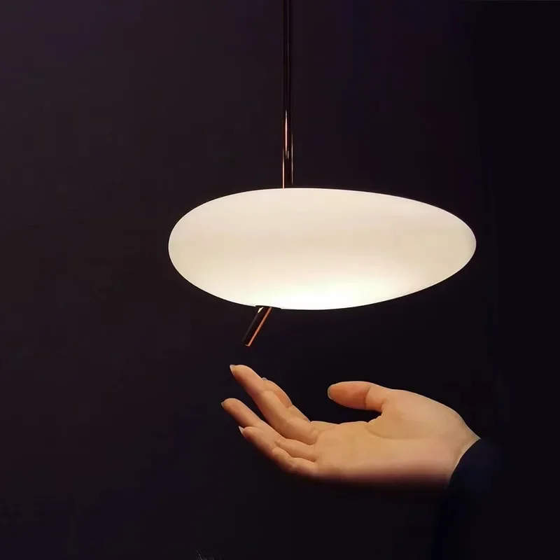 

Simple LED Glass Pendant Light For Bedroom Living Room Dining Room Study Touch Switch Pebble Nordic Indoor Decorative Chandelier