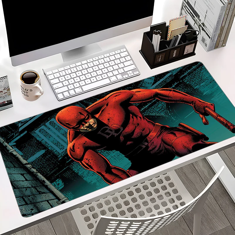 Keyboard Office Desk Mat Rubber Daredevil Cool Large Playmat XXL Mousepad Anti Slip Laptop Gaming Mouse Pad Gamer Table Carpet