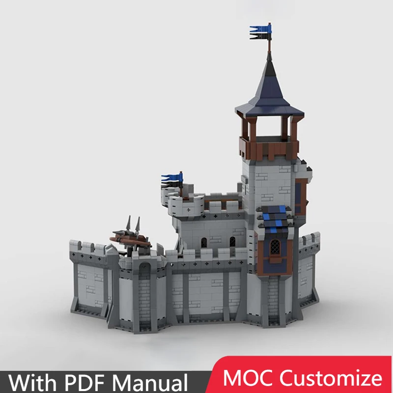 

1772 шт. индивидуальный средневековый замок, строительные блоки, модель DIY, собранная игрушка для детей, образовательный фестиваль, сюрприз, подарки на день рождения