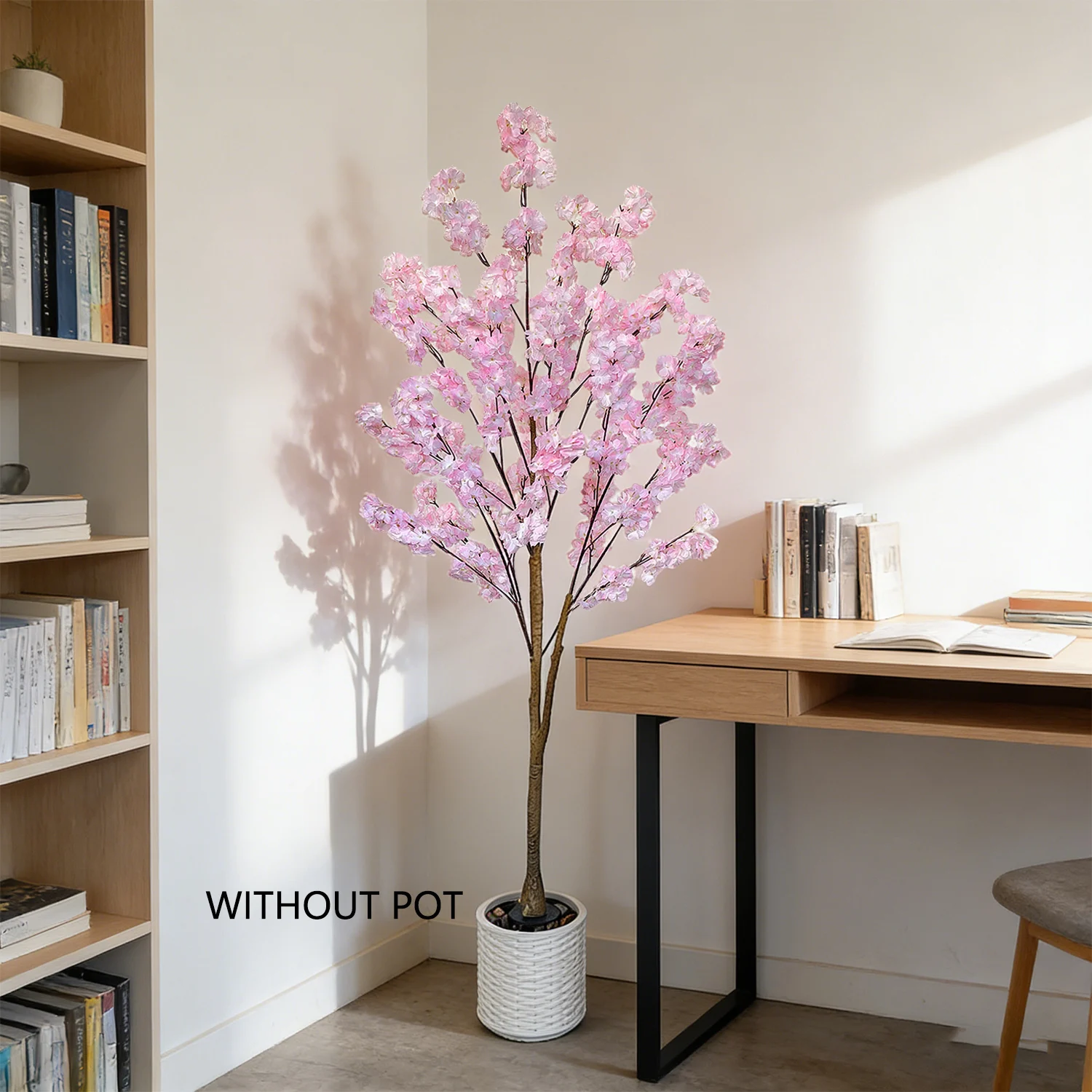 

120-180CM Artificial Pink cherry tree blossom indoor outdoor fake plant for Home garden Room wedding decoration Christmas decor