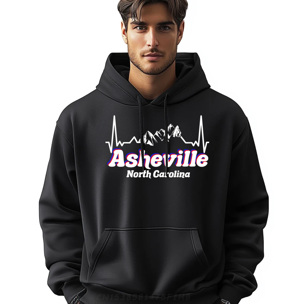 

Asheville North Carolina Blue Ridge Mountains Heartbeat Clothing Casual Everyday Camiseta Masculina Christmas