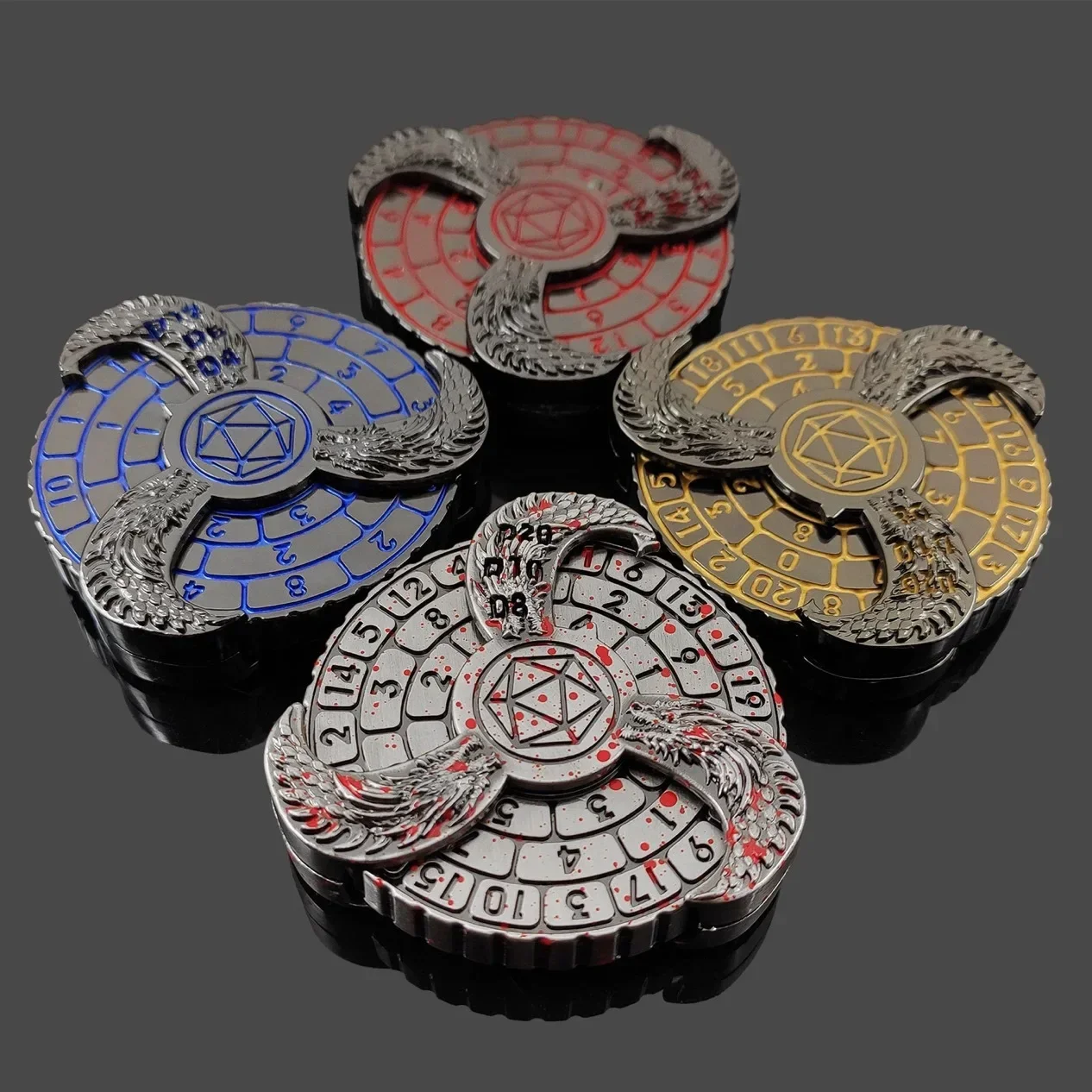 Fidget spinner alívio do estresse brinquedo de metal anti-stress lidar com giroscópio rolo aliviar o estresse reduzindo gadgets de mesa