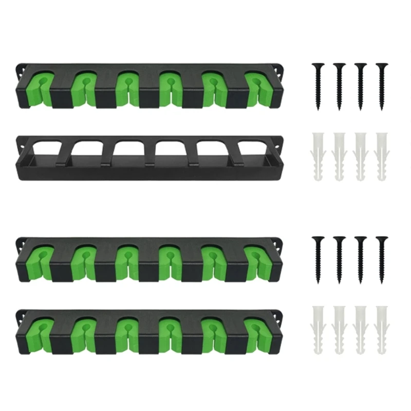 Horizontal 6pcs Fishing Rod Stand Organizers Fishing Rod Rack Holder Wall Mount