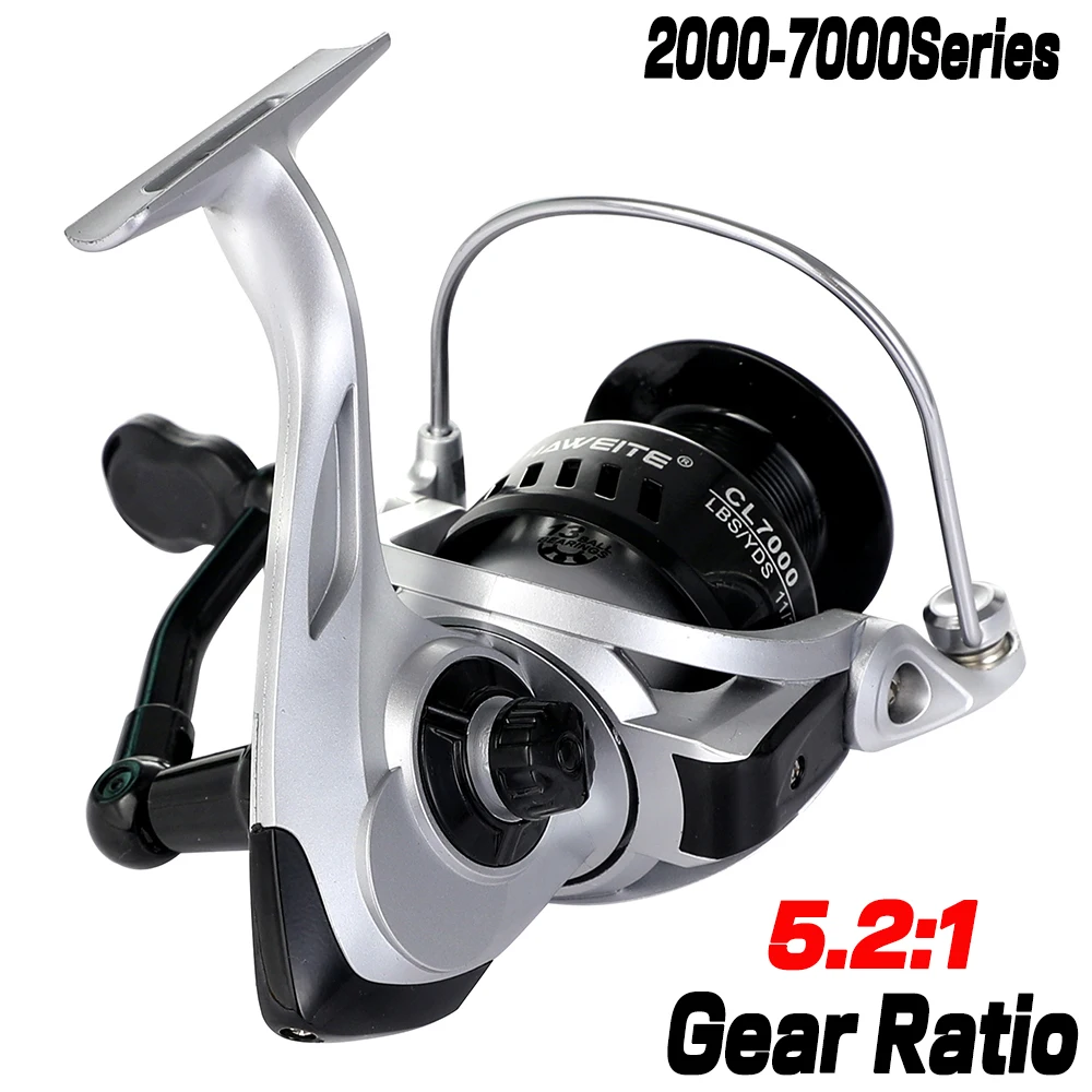 New2000 3000 4000 5000 6000 7000 Long Casting Fishing Reel 10kg Max Drag Deep Spool Jig Carp Wheel Lure Fishing Coil Bass Pike