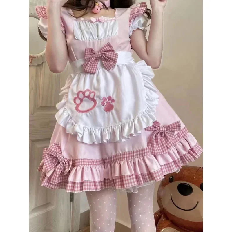Disfraces de cosplay Disfraz de sirvienta cosplay lindo gato de sirvienta disfraz de lolita bidimensional