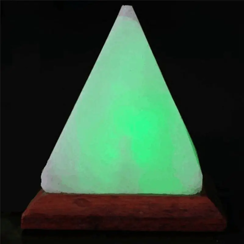 

Соляная лампа A73T из гималайской кристаллической соли, USB LED, в форме пирамиды, декоративная, атмосферная лампа