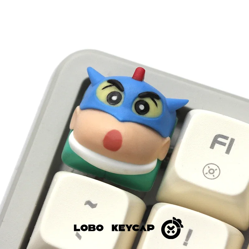 Kawaii Crayon Shin-chan personalizzato Keycap Cartoon Animation Cute Shin-chan Action Kamen tastiera meccanica Keycap