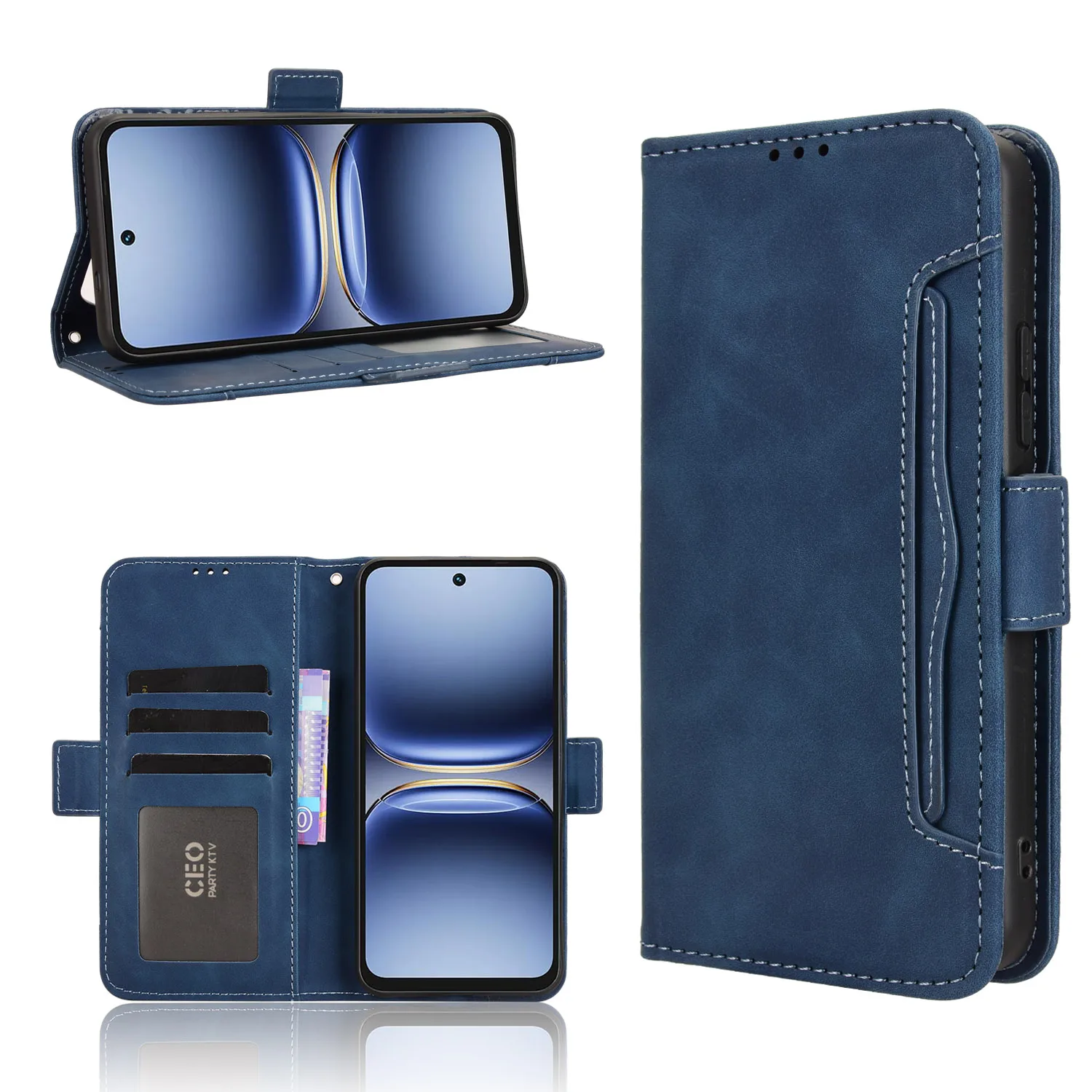 

Leather Case ForTecno Spark 40 30C 30 20 Pro 4G Strong Magnet Case Flip Magnetic Wallet Flip Cover