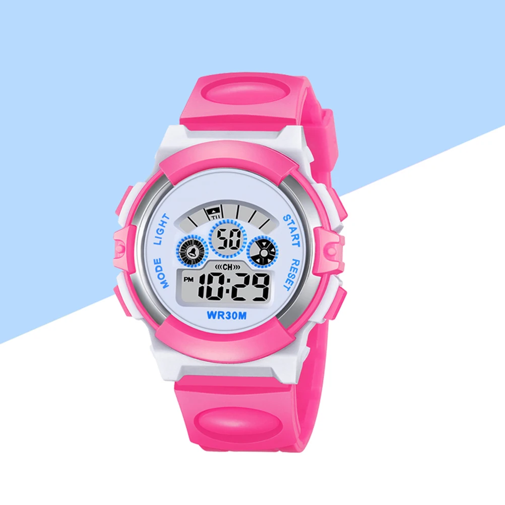 Silicone Watch Waterproof Luminous Cartoon Wristwatch For Adjustable Strap Large Dial 30M Swimming Gift For