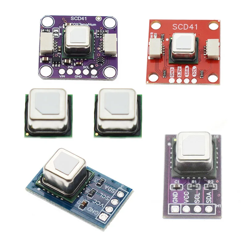 2Pcs SCD40 SCD41 modul Sensor suhu dan kelembapan 2 in 1
