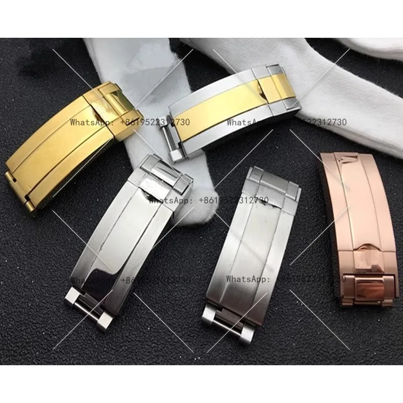 

Steel belt buckle for Rolex black and green water ghost Daytona yacht submariner men's stainless steel silicone clasp accessorie
