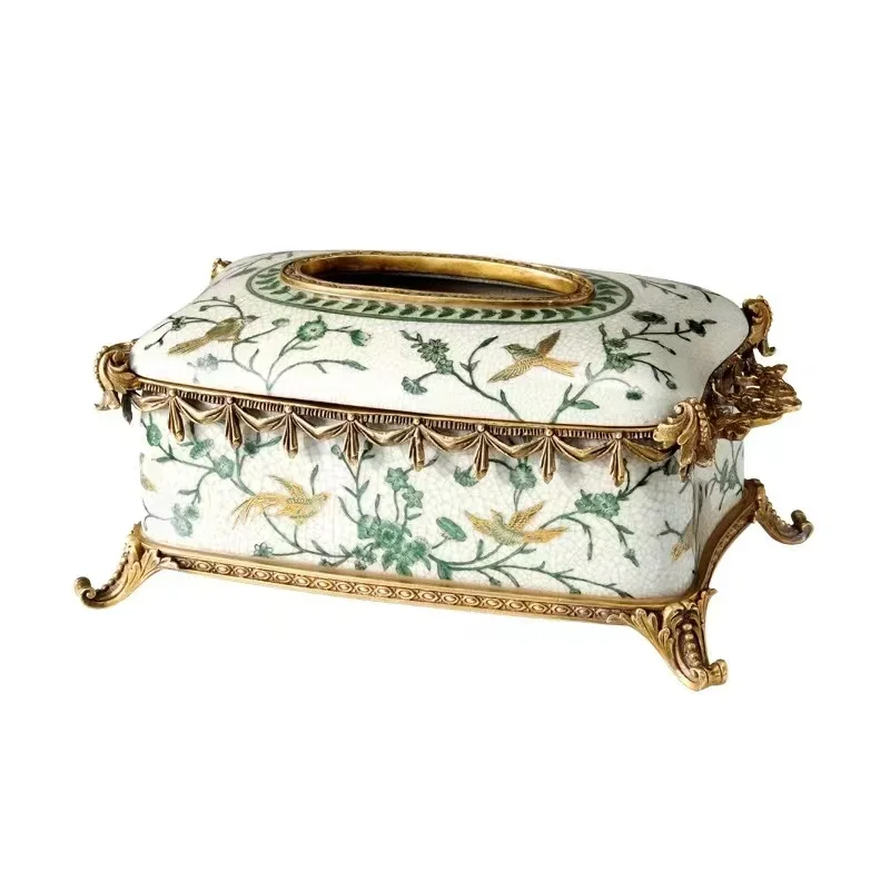 American Brass Ceramic Table Lamp Hand Made Luxury Decorative Bedside Table Lamp Reading Lamps For Bedroom