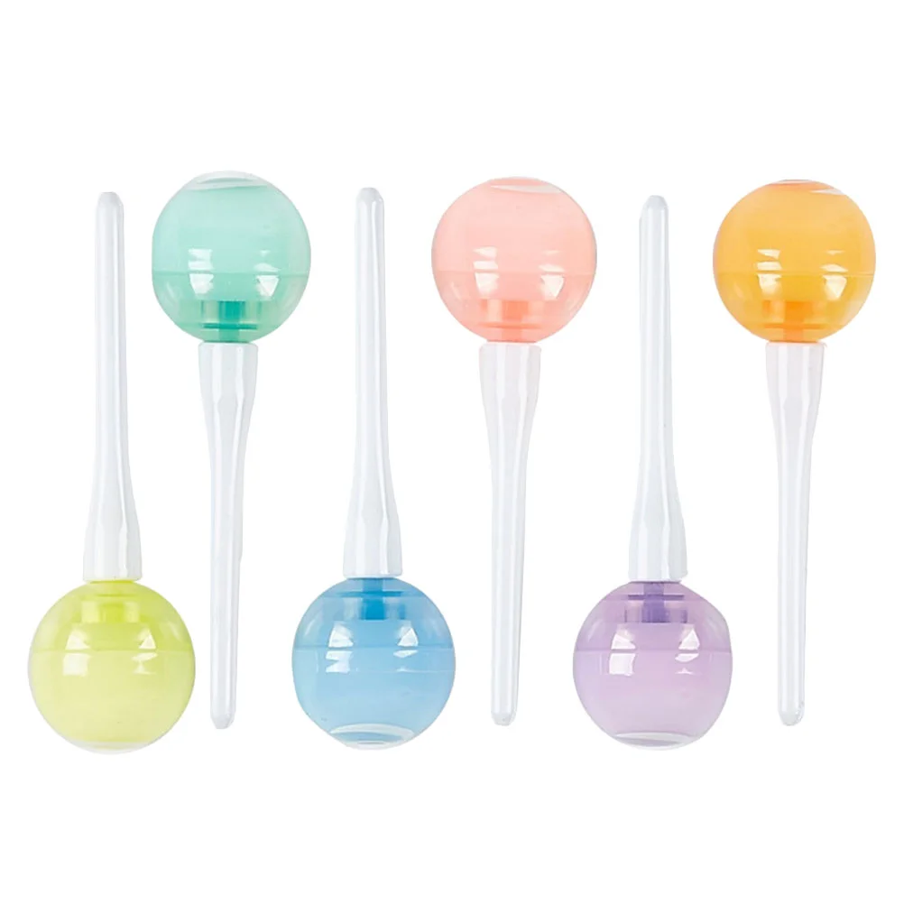 6 Pcs Adorable Highlighter Mini Marker Pen for Student Plastic Lollipop Pens Note Marking