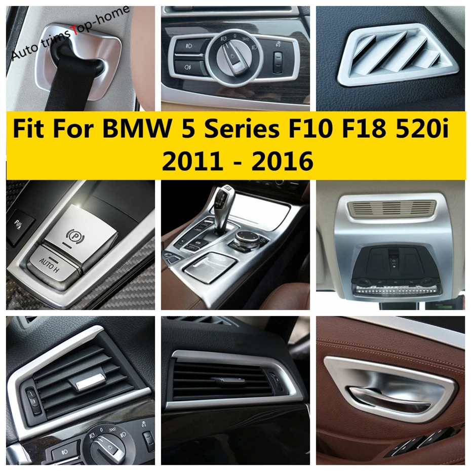 

For BMW 5 Series F10 F18 520i 2011 - 2016 Handle Bowl Reading Light Head Lamp Window Lift Gear Panel Cover Kit Trim Accessories