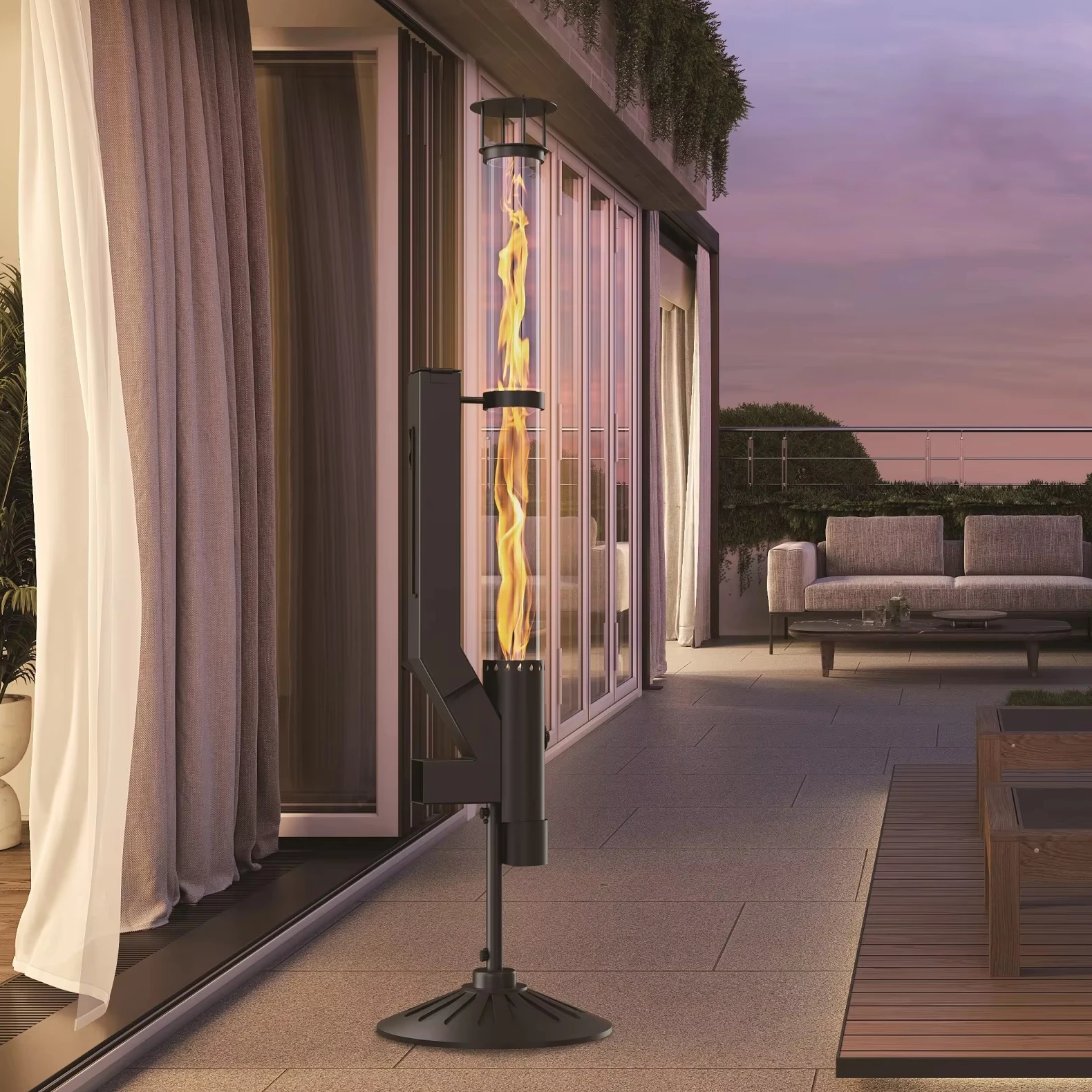 

OPS1006C 5KW No-electricity Freestanding Smokeless Outdoor Eco-friendly Pellet Stove Patio Heater for Garden Yard Camping