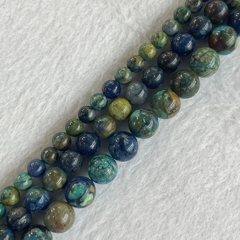 Natural Green Opal 4-12mm Green Column Rock Sun Stone Loose Bead Jewelry Making DIY Bracelet Necklace 15inch