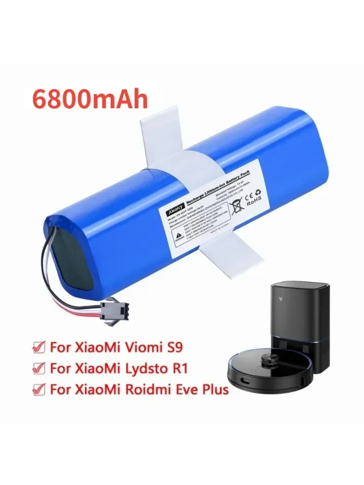 Akumulator 14,4 V 12800 mAh do XiaoMi Lydsto R1, Viomi S9, Proscenic M7 Pro, Lenovo LR1 Zamienny akumulator litowo-jonowy — zdjęcie produktu 6