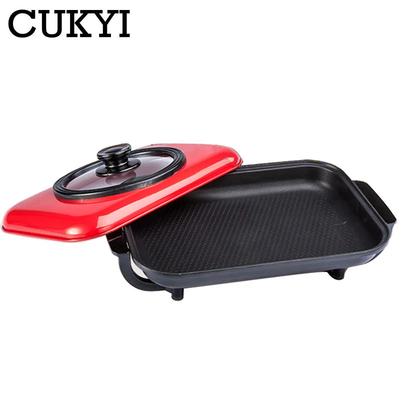 CUKYI barbecue pot household smokeless grill pan Korean multi-function barbecue grilled fish frame commercial non stick oven