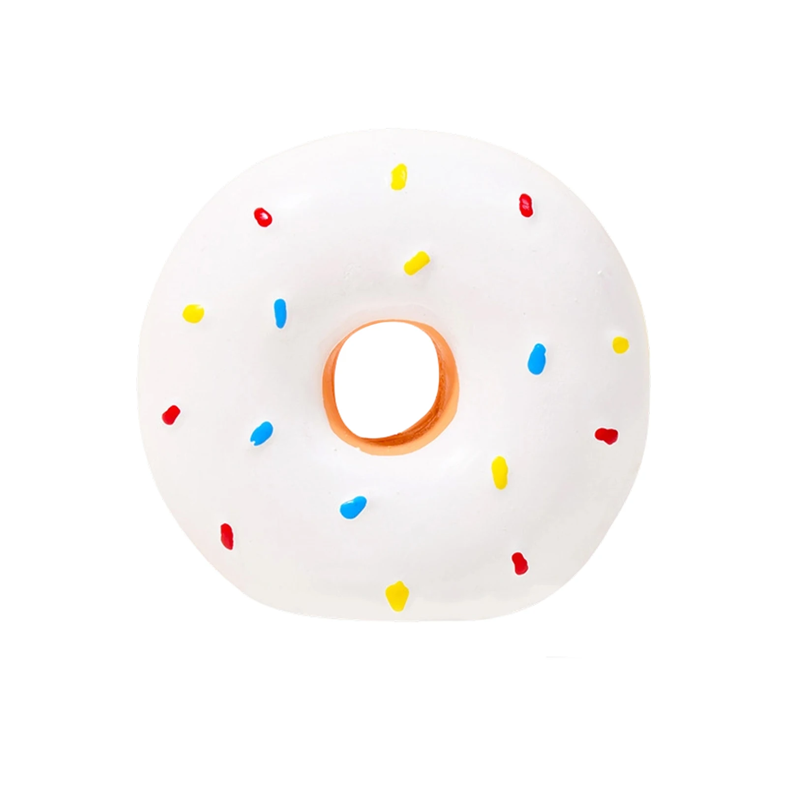 Neues Donut-Hundespielzeug mit Geräuscheffekt, Simulierte Donuts zum Kauen und Zähneputzen, Hundespielzeug